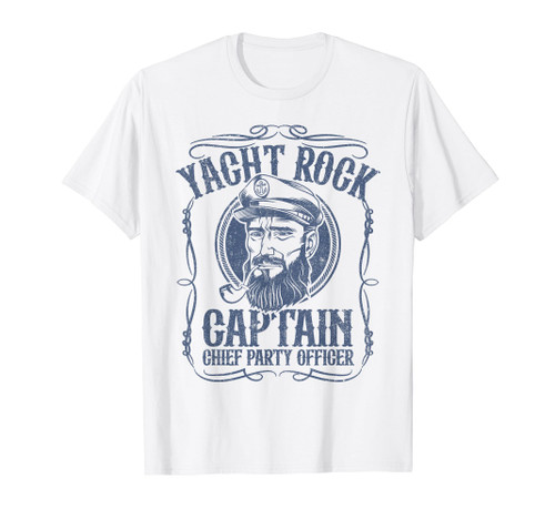 Funny Yacht Rock Captain Pontoon Boat Party Music Boating T-Shirt