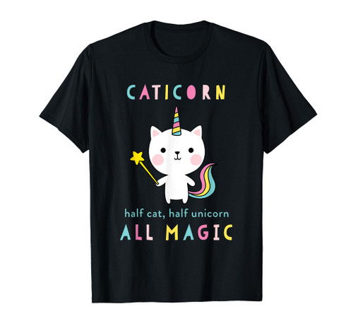 Caticorn Half Cat Unicorn Shirt Cute Girls Meowgical Theme T-Shirt Caticorn Half Cat Unicorn Shirt Cute Girls Meowgical Theme T-Shirt