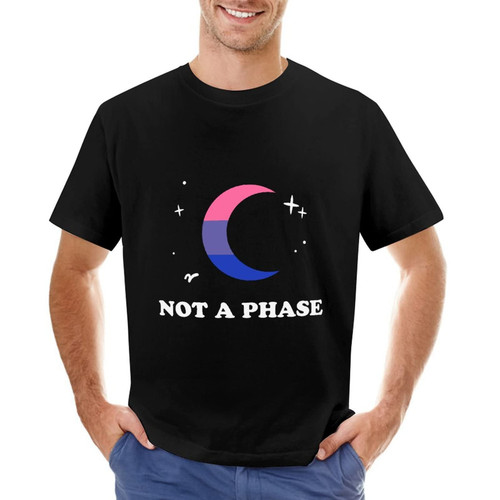 Not A Phase Bisexual Transgender Moon Shirt for Men Gay Pride Shirts LGBT T-Shirt Rainbow Lesbian T Shirts Gift to Men