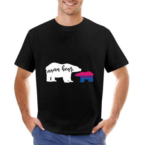 Mama Bear Lesbian Bisexual Shirts Gay Pride Shirts LGBT T-Shirt Rainbow Equality LesbianT Shirt Personalized Cotton Shirts