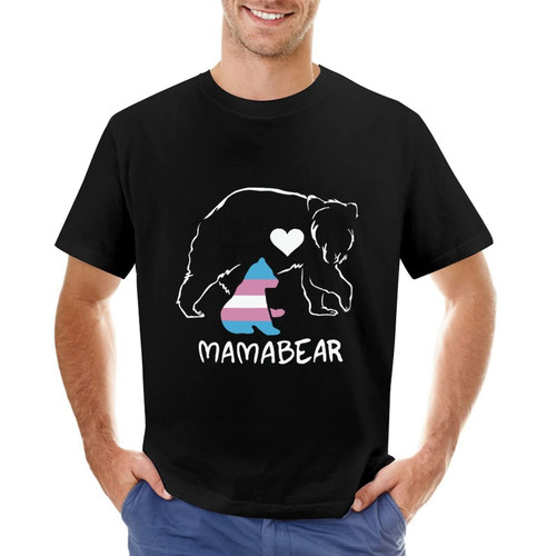 Mama Bear Bisexual Lesbian Shirts Gay Pride Shirts LGBT T-Shirt Rainbow Equality LesbianT Shirt Personalized Cotton Shirts