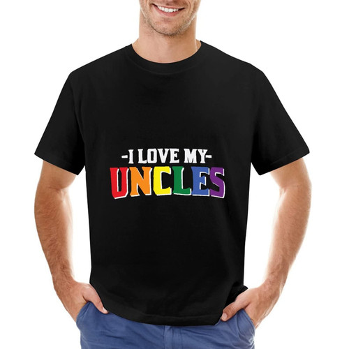 I Love My Uncle LGBT Pride Shirts Gay Pride Shirts LGBT T-Shirt Rainbow Equality LesbianT Shirt Personalized Cotton Shirts