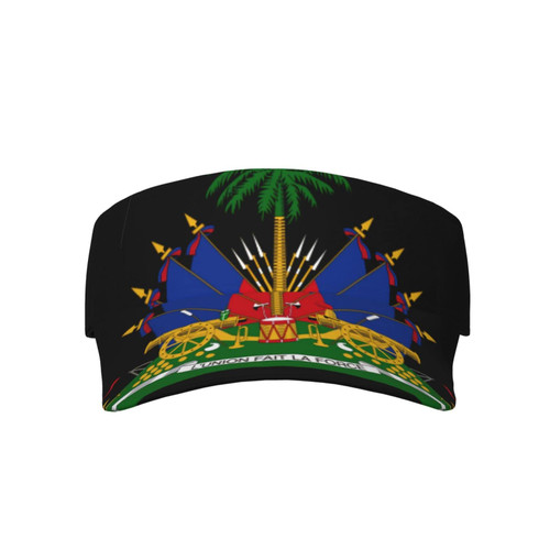 Funny Retro Haitian Flag Hats Women Men Wide Brim Cute Funny Haiti Flag Fashion Sun Hat Sun Visor Hats