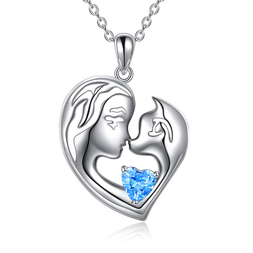 YFN Cat Necklace Sterling Silver Cute Cat and Girls Pendant Jewelry Gifts for Women Girls YFN Cat Necklace Sterling Silver Cute Cat and Girls Pendant Jewelry Gifts for Women Girls