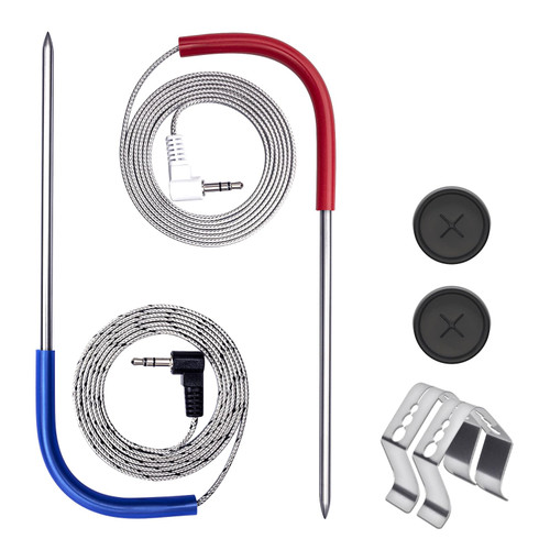Meat Probe for Traeger Pellet Grills and Smokers, Replacement 3.5mm Plug Temperature Probe Accessories Thermometers (2-Pack)