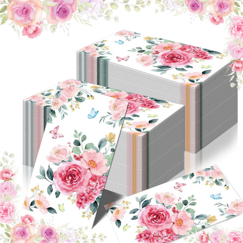 100 Pink Floral Napkins Disposable Hand Towels Pink Rose Floral Decorative Guest Napkins Paper Hand Towels for Bathroom Disposable Paper Guest Towels Elegant Napkin for Bridal Baby Shower Wedding 100 Pink Floral Napkins Disposable Hand Towels Pink Rose Floral Decorative Guest Napkins Paper Hand Towels for Bathroom Disposable Paper Guest Towels Elegant Napkin for Bridal Baby Shower Wedding