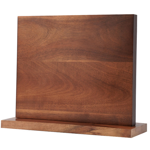 HBlife Double Sided Magnetic Knife Block Kitchen Knife Holder Rack with Strong Enhanced Magnets Acacia Wood Knife Storage Stand