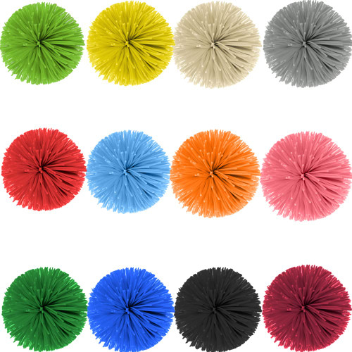 Packs of 12 Monkey Stringy Balls Soft Rainbow Pom Pom Balls Sensory Fidget Stringy Balls Bouncy Stress Balls Fidget Toy , Diameter?8CM ? Weight 40g.
