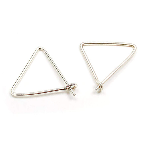Silver Triangle Hoop Earrings, 925 Sterling Silver, 20ga, 12mm, Sterling Silver Triangle Earrings, Silver Triangle Earrings for Women, Sterling Silver Hoop Earrings, Geometric (Sterling Silver) Silver Triangle Hoop Earrings, 925 Sterling Silver, 20ga, 12mm, Sterling Silver Triangle Earrings, Silver Triangle Earrings for Women, Sterling Silver Hoop Earrings, Geometric (Sterling Silver)