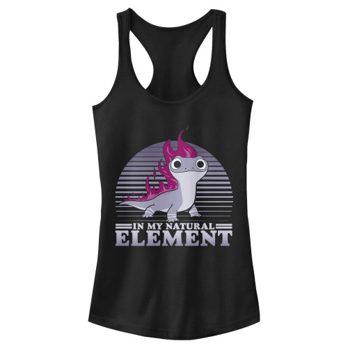 Fifth Sun Junior's Frozen 2 Element Flames Slim Fit, Scoop Hem Racerback Tank, Black, Small Fifth Sun Junior's Frozen 2 Element Flames Slim Fit, Scoop Hem Racerback Tank, Black, Small