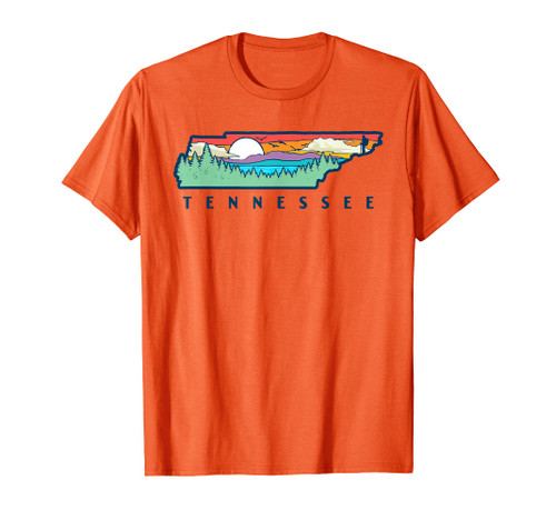 Tennessee Mountains & Outdoors State Pride Nature Graphic T-Shirt