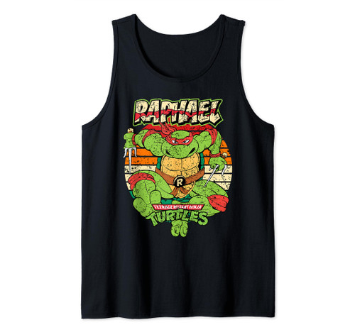 Mademark x Teenage Mutant Ninja Turtles - Teenage Mutant Ninja Turtles Raphael Ready For Action Sunset Tank Top