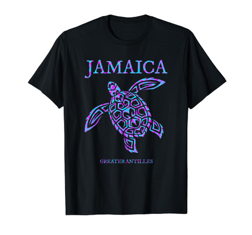 Jamaica Sea Turtle Jamaican Womens Girls Vacation Souvenir T-Shirt
