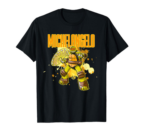 Mademark x Teenage Mutant Ninja Turtles - Michelangelo - Orange Splatter Paint T-Shirt Mademark x Teenage Mutant Ninja Turtles - Michelangelo - Orange Splatter Paint T-Shirt