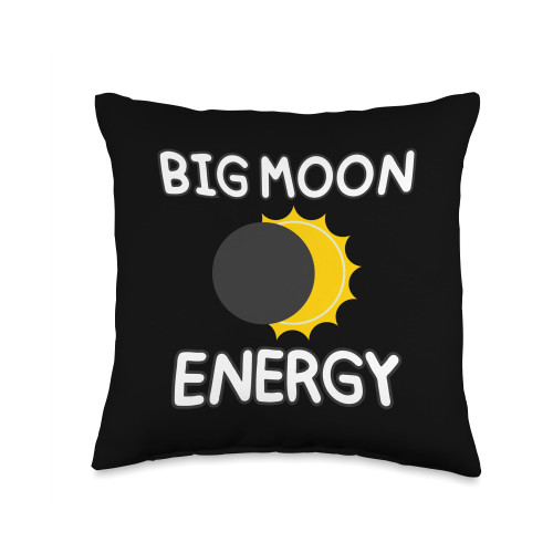 Big Moon Energy Total Solar Eclipse 2024 America Totality Throw Pillow