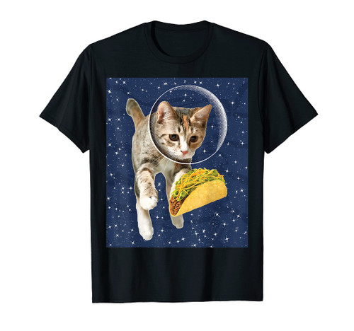 Cat Astronaut T-Shirt - Tacos in Space Tshirt - Funny Tee T-Shirt Cat Astronaut T-Shirt - Tacos in Space Tshirt - Funny Tee T-Shirt