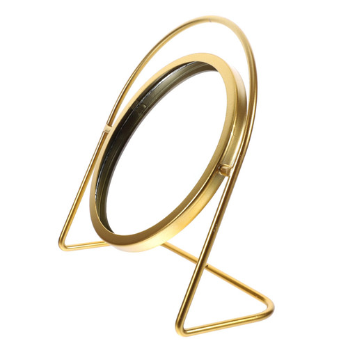 Yardenfun Dressing Table Desk Mirrors Dressers Vanity Table Metal Mirror Household Makeup Mirror Vintage Vanity Mirror Home Mirror Table Mirror Office Glass Beauty Mirror Portable