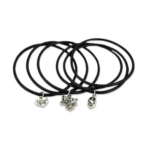 Twilight New Moon "Edward 2" Jelly Bangle Bracelet with Charms