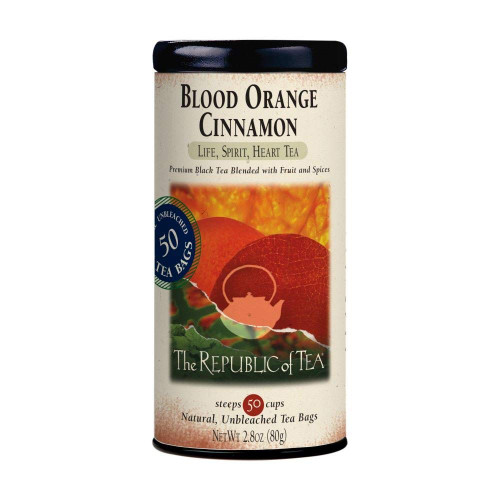 The Republic of Tea Blood Orange Cinnamon Black Tea, 50 Tea Bags The Republic of Tea Blood Orange Cinnamon Black Tea, 50 Tea Bags
