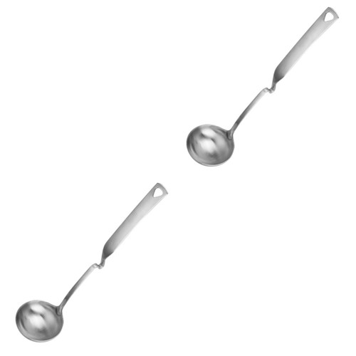 Luxshiny 2pcs Hot Pot Spoon Stainless Steel Spoons Stainless Steel Serving Spoons Serving Spoons Stainless Steel Food Serving Spoon Soup Spoons Soup Ladle Hanger