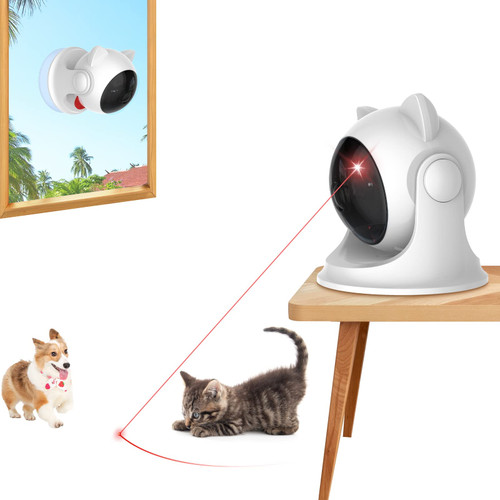 Sofolor Automatic Cat Laser Toys, Interactive Laser Cat Toys for Indoor Cats/Kitty/Dogs, Cat Laser Toy Automatic, USB Rechargeable