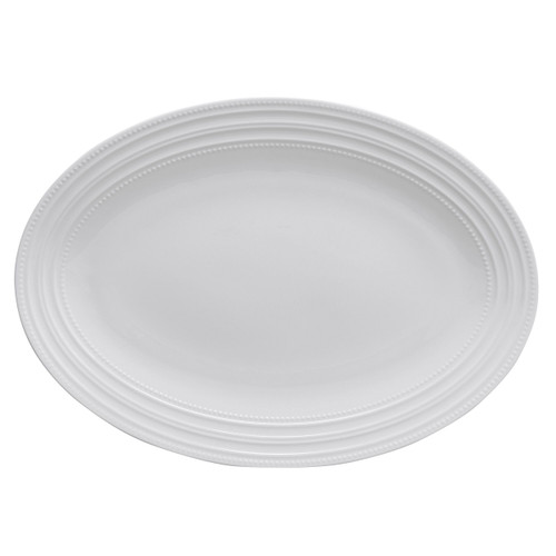Mikasa Kamryn Vegan Bone China Lightweight Oval Platter, 14 Inch