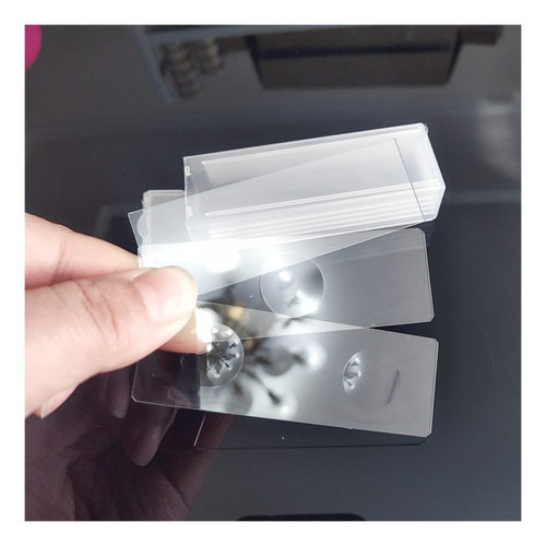 RADHAX Microscope Kit 5pcs Glass Reusable Bio-Microscope Double Single Concave Microscope Biological Microscope Slides Microscope Lens Adapters (Size : Mix(2D-2S-1B))
