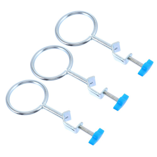 SOLUSTRE 3pcs Experiment Equipment Support Stand Ring Labs Retort Stand Retort Clamp Sturdy Flask Support Beakers Support Ring Retort Support Laboratory Support Bracket Cook Iron
