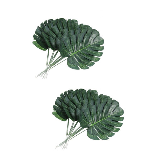 BESPORTBLE 80 Pcs Home Rose Decor Green Plants Faux Greenery Artificial Plants Green Leaves Decor Faux Plants Flower Decorations Artificial Palm Leaves Palm Leaves with Stem Branch Eucalyptus
