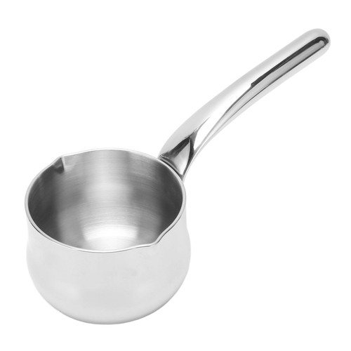Butter Warmer, 3.5in Stainless Steel Milk Warmer Pot with Dual Pour Spouts Mini Sauce Pan for Chocolate Melting Coffee Soup Warming Butter Warmer, 3.5in Stainless Steel Milk Warmer Pot with Dual Pour Spouts Mini Sauce Pan for Chocolate Melting Coffee Soup Warming