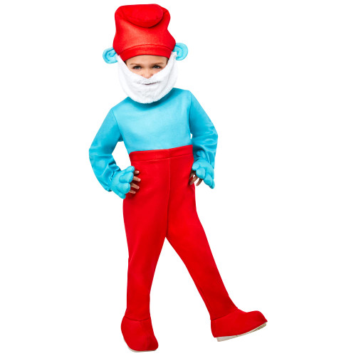 Rubie's Toddler The Smurfs Papa Smurf Costume Jumpsuit, As Shown, 2T