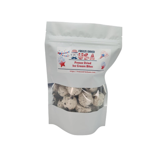 Freeze Dried Ice Cream Bites - Cookies & Cream Flavor - Freeze Dried Ice Cream Candy for Kids & Adults - Perfect Snack for Hiking, Camping & Party - Does Not Melt Freeze Dried Ice Cream Bites - Cookies & Cream Flavor - Freeze Dried Ice Cream Candy for Kids & Adults - Perfect Snack for Hiking, Camping & Party - Does Not Melt
