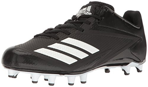 adidas Men's Freak X Carbon Mid Football Shoe, Black/White/Metallic Silver, 15 Medium US