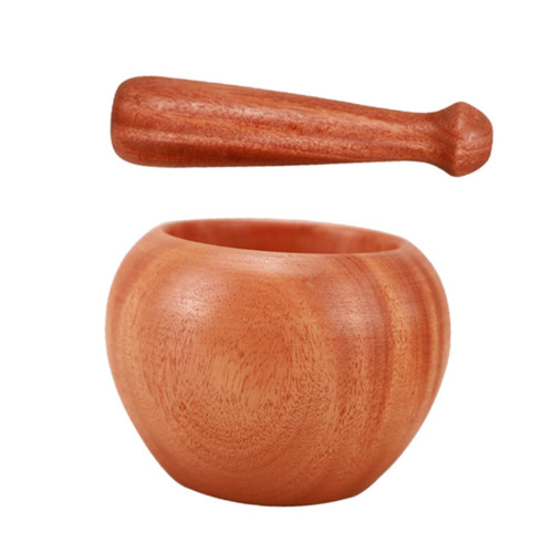 HAKIDZEL Garlic Grinder 1 Set Garlic Masher Guacamole Bowl Pestle Kitchen Mortar Pestle Granite Mortar and Pestle Garlic Press Bowl suribachi Bowl Seasoning Wood Tools Wooden Avocado