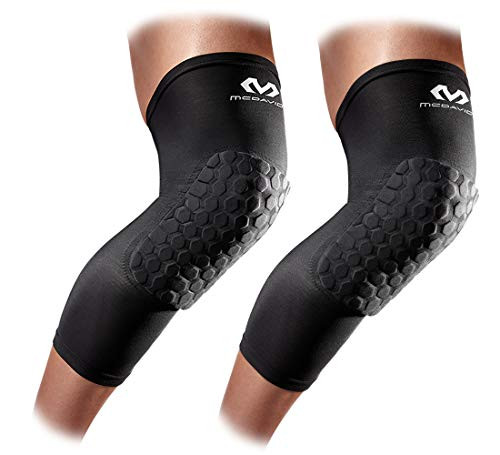 Knee Compression Sleeves: McDavid Hex Knee Pads Compression Leg Sleeve for Basketball, Volleyball, Weightlifting, and More - Pair of Sleeves