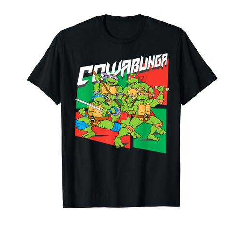 Teenage Mutant Ninja Turtles Cowabunga Squares Tee-Shirt T-Shirt