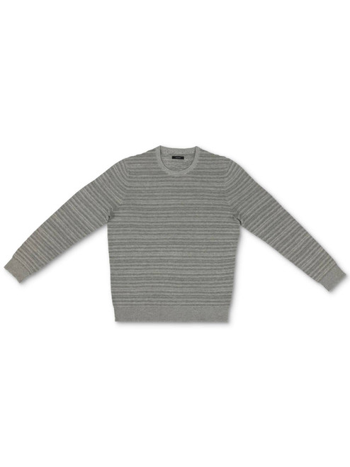 Alfani Mens Sweater Pullover Ottoman Textured Crewneck Gray XL
