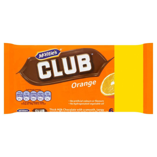 Mcvities Club Orange 6Pk