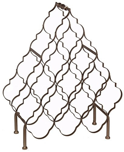 Privilege International 18622 Iron Wine Rack, Large