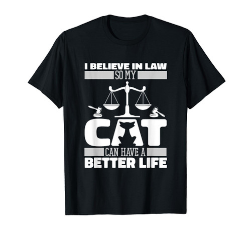 Lawyer Cat Law - Jurist Attorney Lawyer T-Shirt