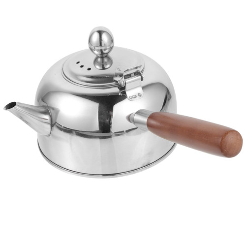 BIUDECO Stainless Steel Teapot Water Kettle Portable Stove Stovetop Tea Kettle Beverage Water Pitcher Handheld Tea Pot Kitchen Tea Pot Wear-resistant Stovetop Kettle Tea Supply
