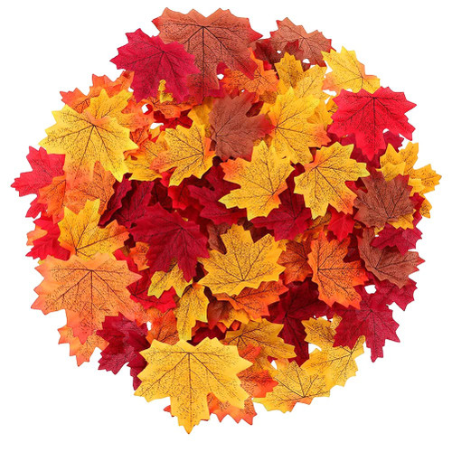 PartyKindom 800Pcs Simulated Maple Leaf Autumn Artificial Leaves Fake Leaves Fake Flowers Fall Wedding Decorations Artificial Thanksgiving Leaves Faux Mixed Fabric Props Dining Table PartyKindom 800Pcs Simulated Maple Leaf Autumn Artificial Leaves Fake Leaves Fake Flowers Fall Wedding Decorations Artificial Thanksgiving Leaves Faux Mixed Fabric Props Dining Table