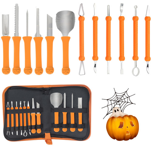 13 PCS Halloween Pumpkin Carving Kit, Professional Heavy Duty Carving Set, Fruit Carver Knife, Multipurpose Pumpkin Kit For Carving Pumpkin And Other Fruits