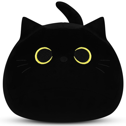 Black Cat Plush Toy-16'' Black Cat Stuffed Animal, Black Cat Anime Plush Cute Soft Plush Cat Plushie Stuffed Cat Toys, Cat Plush Pillows Toy Doll Decoration Doll Gift for Kids Girls Boys Black Cat Plush Toy-16'' Black Cat Stuffed Animal, Black Cat Anime Plush Cute Soft Plush Cat Plushie Stuffed Cat Toys, Cat Plush Pillows Toy Doll Decoration Doll Gift for Kids Girls Boys