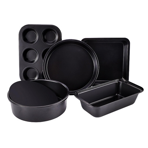 Baking Pans 5-Piece Nonstick Bakeware Set with Muffin Pan, Round/Square Cake Pan, Loaf Pan, Round Removable Bottom Cake Pan, Baking Supplies Kitchen Cookware Sets Baking Sheets for Oven Baking Pans 5-Piece Nonstick Bakeware Set with Muffin Pan, Round/Square Cake Pan, Loaf Pan, Round Removable Bottom Cake Pan, Baking Supplies Kitchen Cookware Sets Baking Sheets for Oven