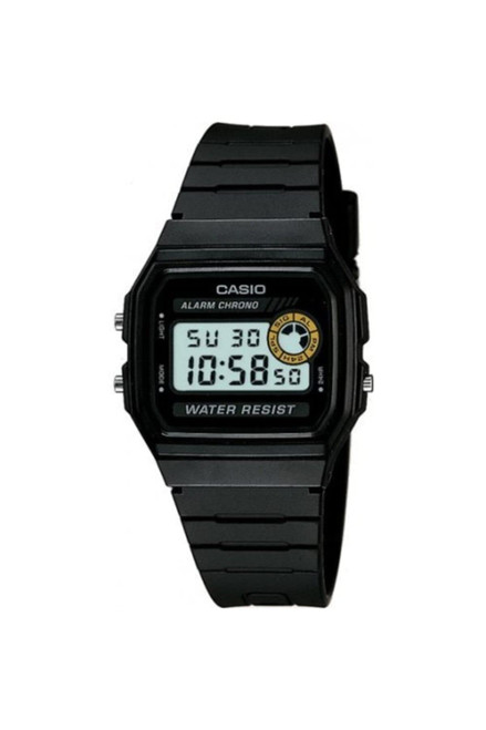 Casio Men's Core F94WA-8 Black Resin Quartz Watch with Digital Dial