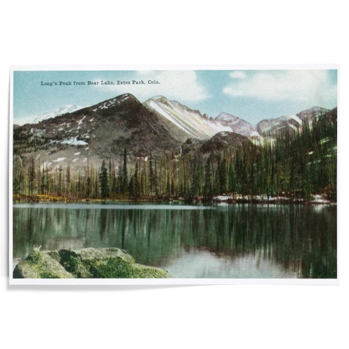 Lantern Press 12x18 Inch Art Print Wall Decor, Rocky Mountain National Park, Bear Lake View of Long's Peak, Estes Park, Vintage Poster Lantern Press 12x18 Inch Art Print Wall Decor, Rocky Mountain National Park, Bear Lake View of Long's Peak, Estes Park, Vintage Poster