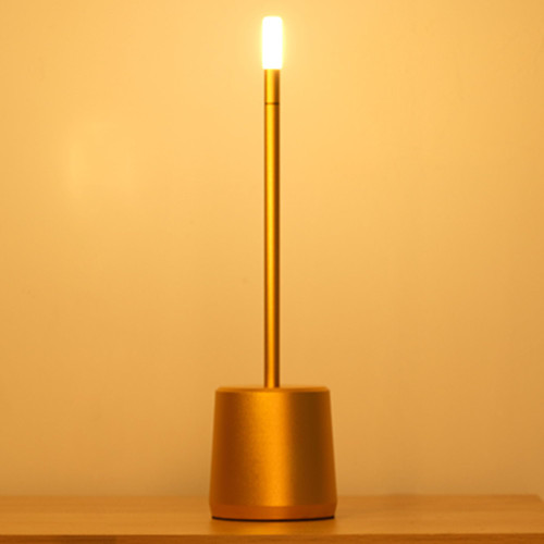 Cordless Table Lamp, Rechargeable Night Light, Touch Lamp for Bedrooms Living Room Portable Table Bedside Lamps with Rechargeable Internal Battery, Stepless Dimming Up to 20 Hours Usage, Gold