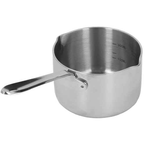 Butter Coffee Milk Warmer Mini Butter Melting Pot, Stainless Steel Hot Milk Pot Chocolate Boiled Sugar Cheese Butter Melting Pot with Dual Pour Spouts Butter Coffee Milk Warmer Mini Butter Melting Pot, Stainless Steel Hot Milk Pot Chocolate Boiled Sugar Cheese Butter Melting Pot with Dual Pour Spouts
