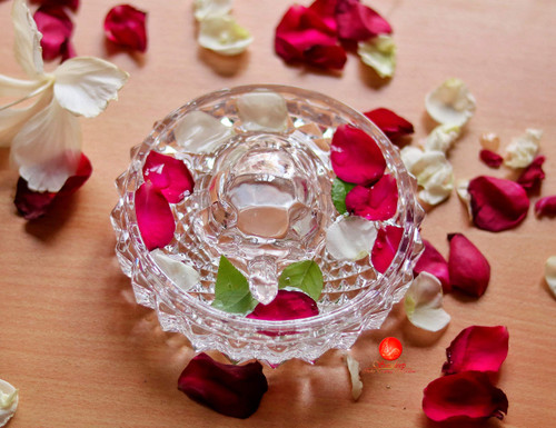 Saudeep India Vastu Feng Shui Crystal Turtle Tortoise with Plate for Good Luck Feng Shui Tortoise Turtle Best Gift for Career & Luck